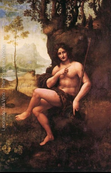 St John in the Wilderness (Bacchus) - Leonardo Da Vinci Painting